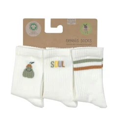 Tennissocken Kinder 3er-Set - Little Gang, Birne