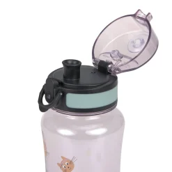Tritan Kinder Trinkflasche 420 ml - Tiny Team, Katze