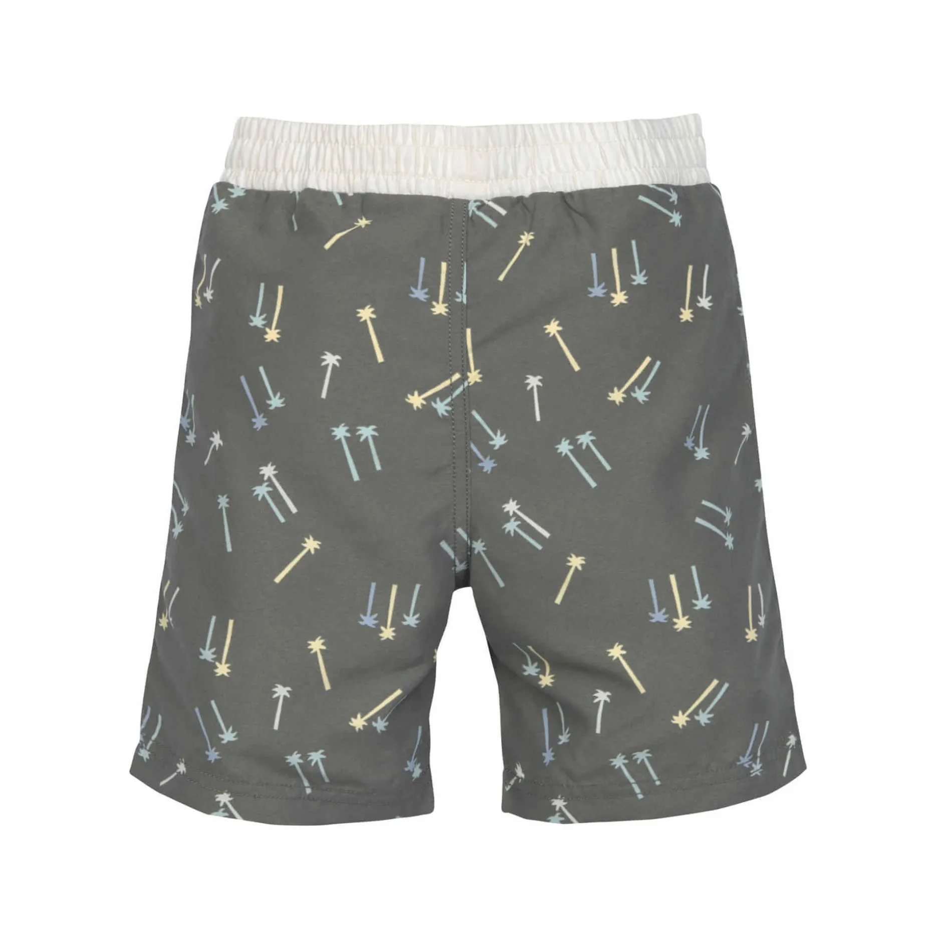 UV Badehose Baby (mit Windel) - Palmen, Oliv