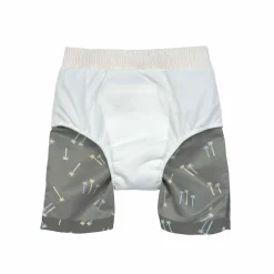 UV Badehose Baby (mit Windel) - Palmen, Oliv