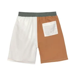 UV Badehose Kinder, Braun Weiß