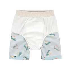 UV Badehose Kinder (mit Windel) - Eis, Blau