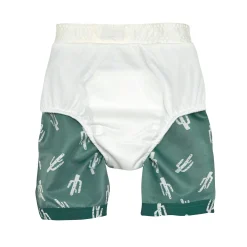 UV Badehose Kinder (mit Windel) - Kaktus, Grün