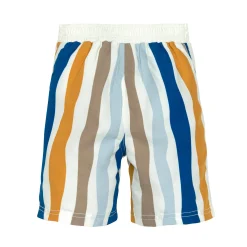 UV Badehose Kinder (mit Windel) - Wellen, Blau Weiß