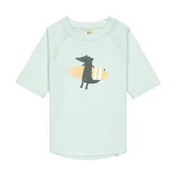 UV Shirt Kinder Kurzarm - Krokodil, Mint