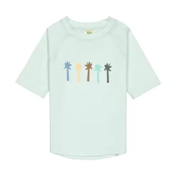 UV Shirt Kinder Kurzarm - Palmen, Mint