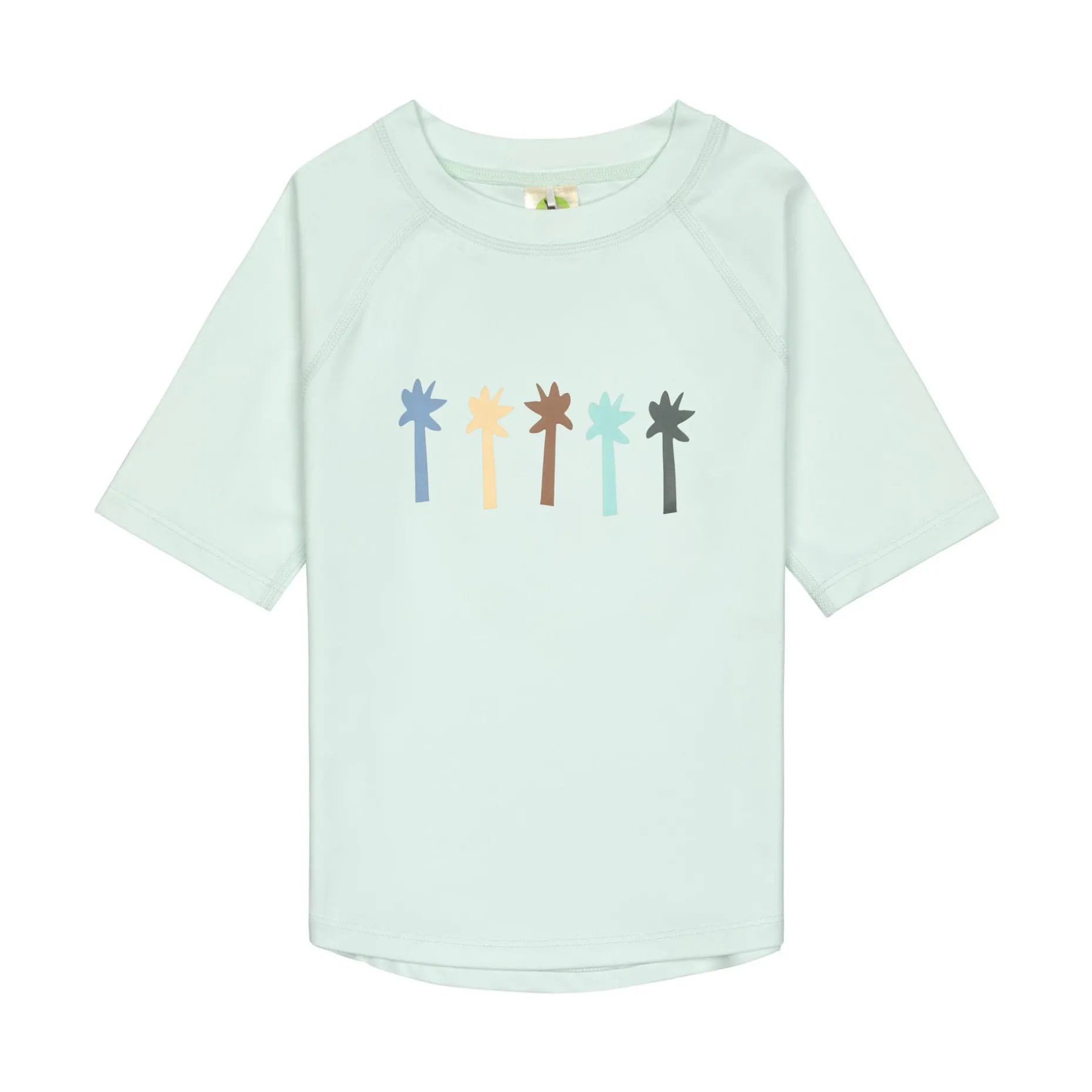 UV Shirt Kinder Kurzarm - Palmen, Mint