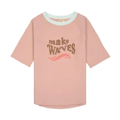 UV Shirt Kinder Kurzarm - Wellen, Rosa
