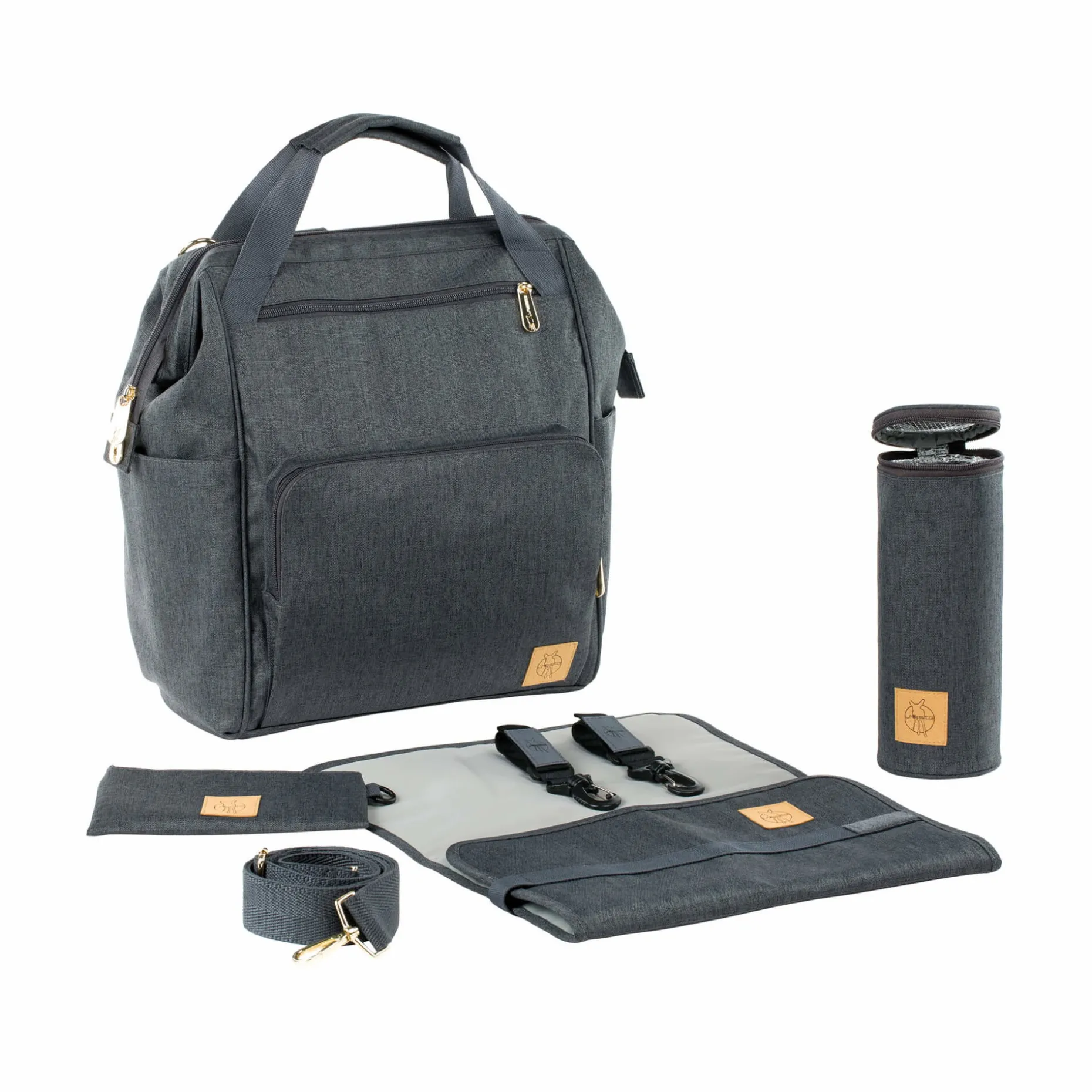 Wickelrucksack - Glam Goldie Backpack, Anthracite