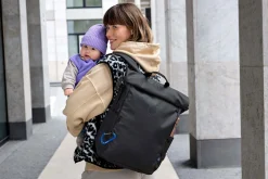 Wickelrucksack - Outdoor Rolltop Backpack, Schwarz