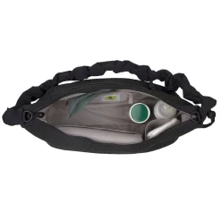Wickeltasche Crossbody gesteppt - Lunua Bum Bag, Schwarz