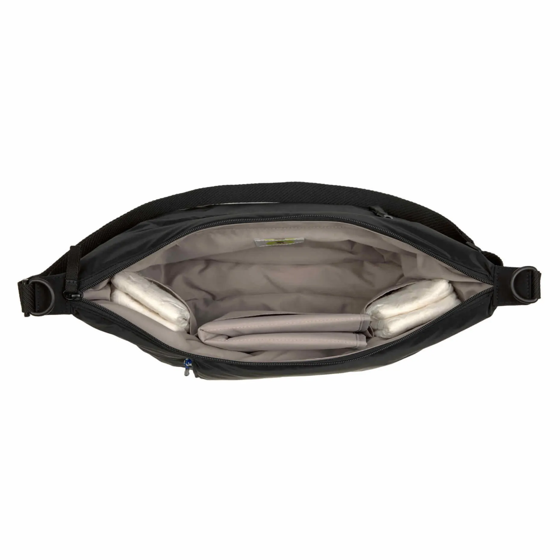 Wickeltasche Crossbody - Lunua Bum Bag, Schwarz