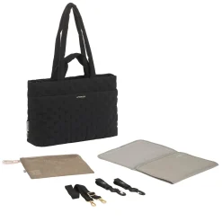 Wickeltasche gesteppt - Liva, Schwarz