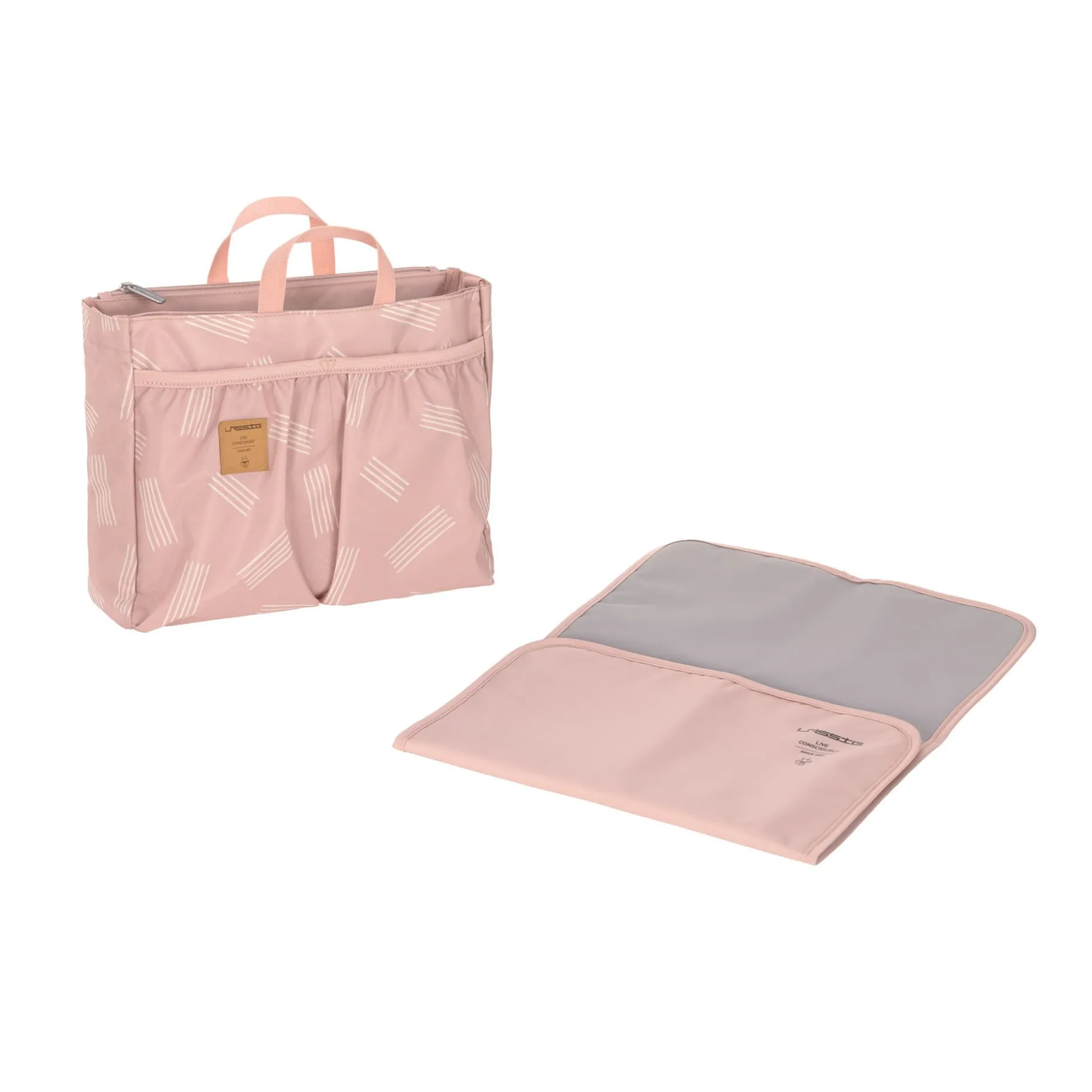 Wickeltasche - Multitalent Organizer Soft Stripes Rose, Rosa