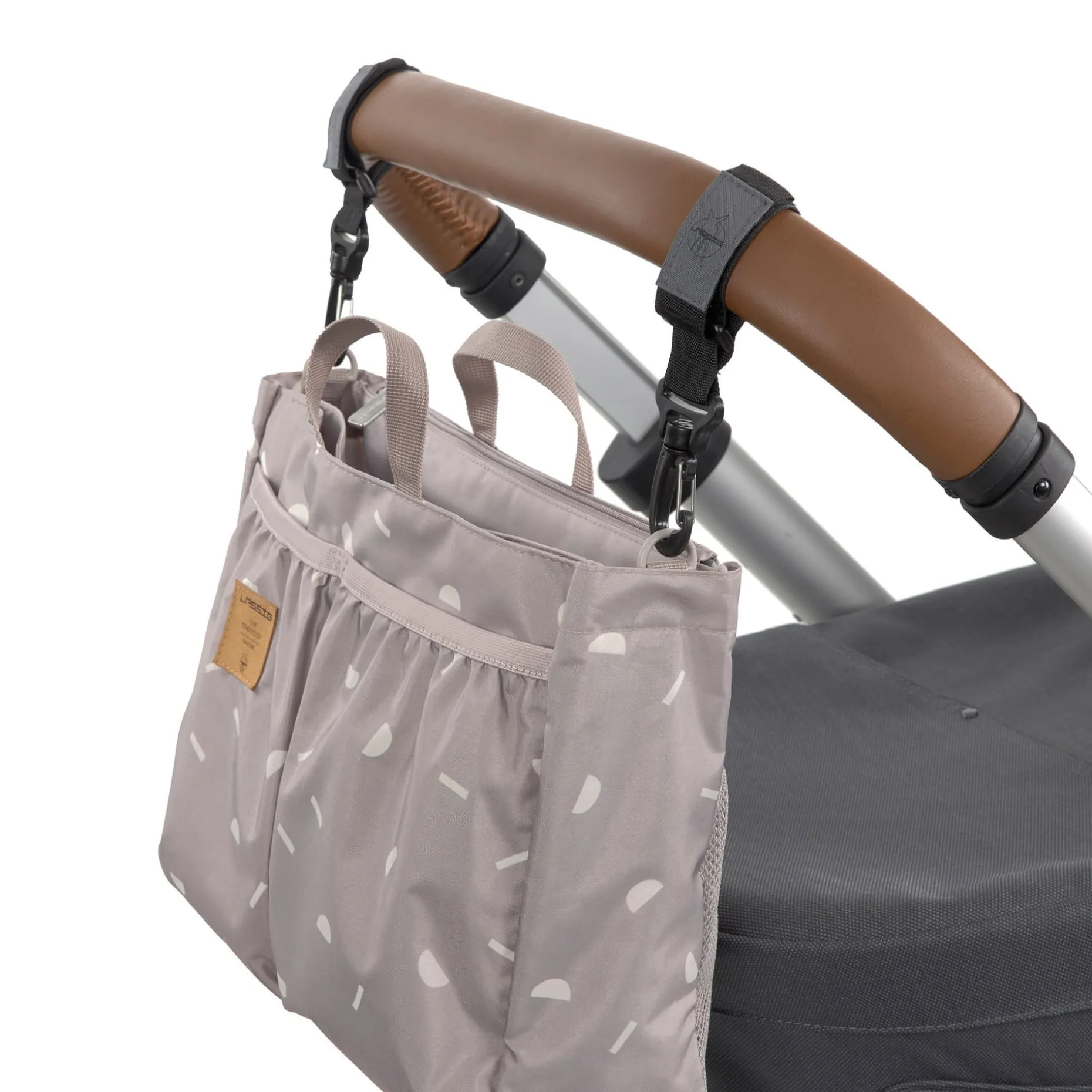 Wickeltasche - Multitalent Organizer Blocks Taupe, Grau