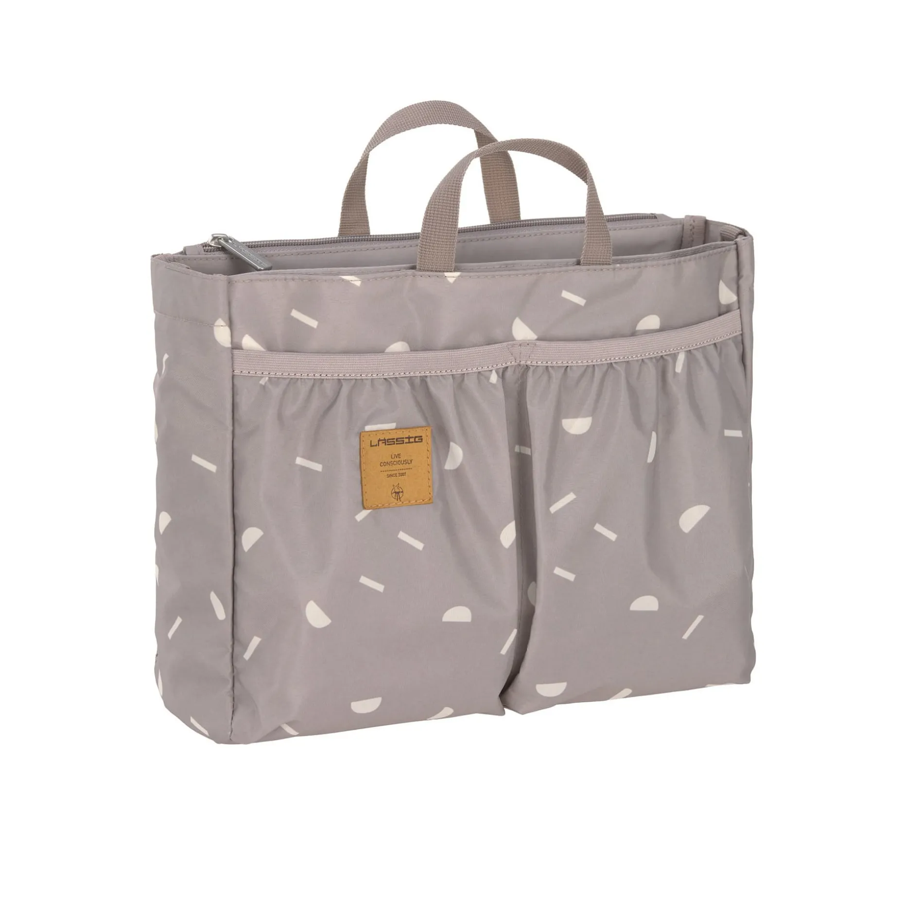Wickeltasche - Multitalent Organizer Blocks Taupe, Grau