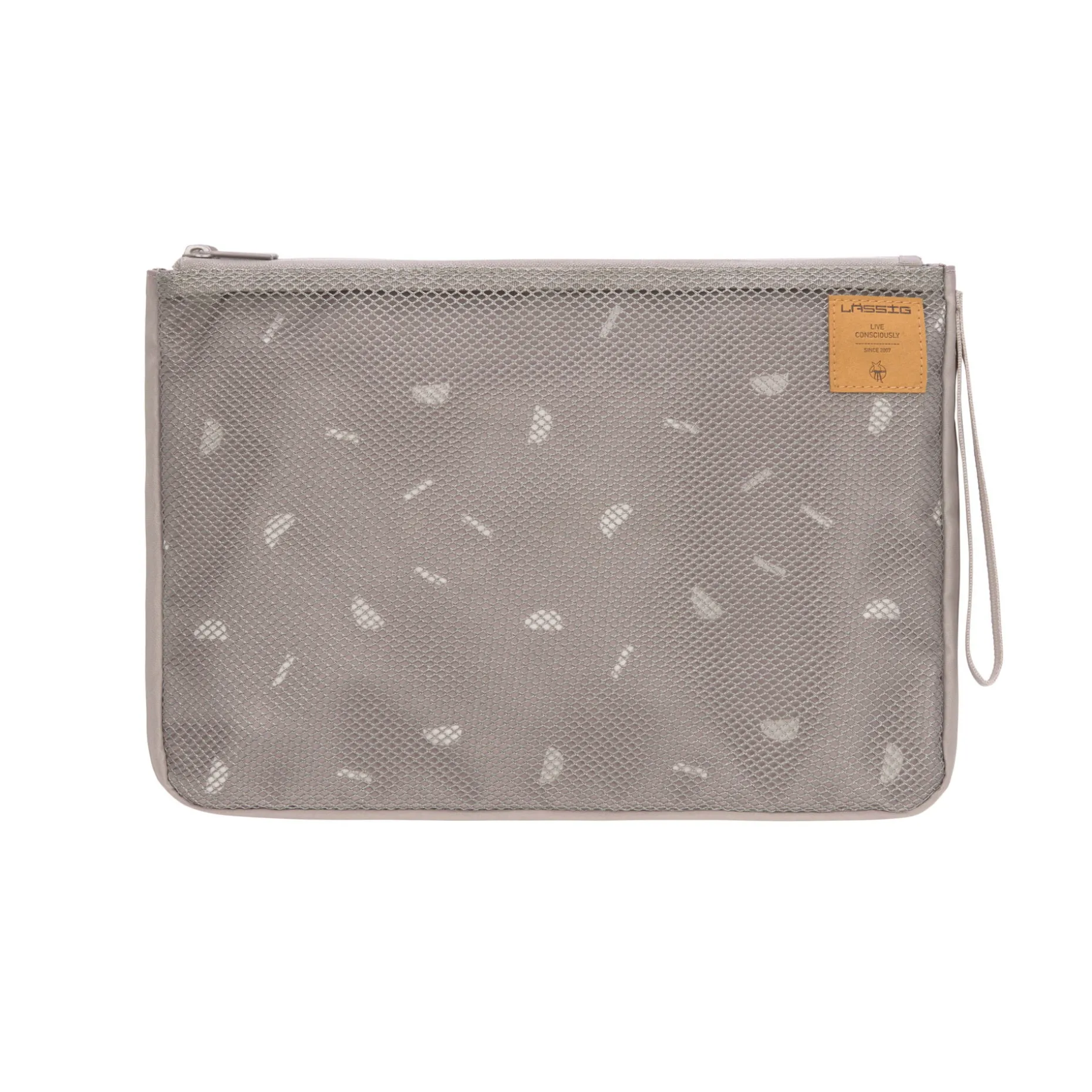 Windeltasche - Clutch, Blocks Taupe, Grau